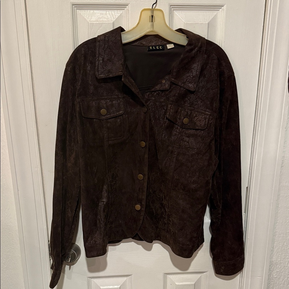 Women's Dark Brown Leather Jacket